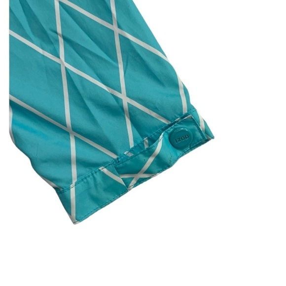 Izod Golf Performance Blue White Wind Breaker Zip Off Sleeves Size XL - Picture 7 of 11